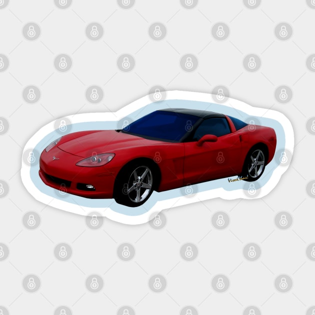 Chevrolet Corvette C6 Sticker by vivachas